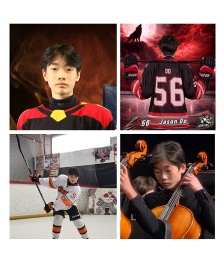 Jason Do hockey profile collage